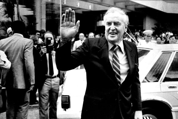 Sir Joh Bjelke-Petersen in 1987.