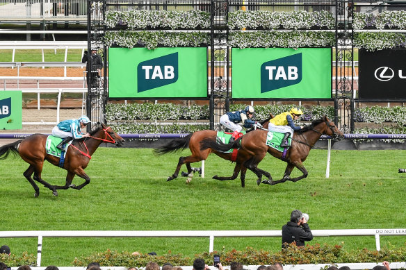 Tabcorp has had a strong presence at Victorian racetracks such as Flemington for decades.