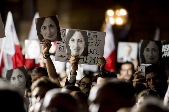 Protesters took to the streets of Valletta on the weekend calling for the Prime Minster to resign. 