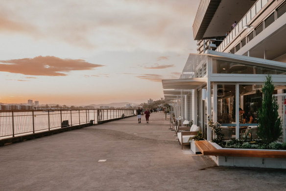 The revived restaurant makes much better use of its riverside location.