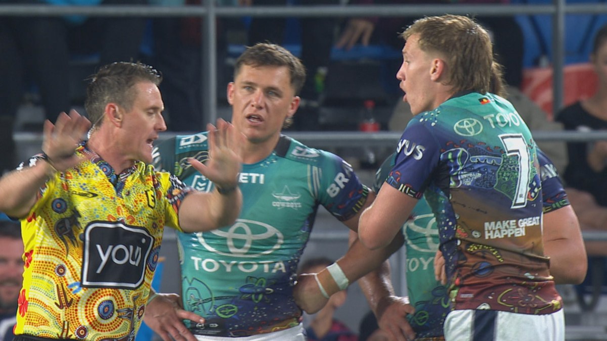 Young gun blows up at referee as Cowboys erase 70-point loss