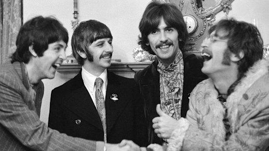 Sgt. Pepper’s Press Launch, London, 1967.