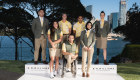 Athletes at the Commonwealth Games uniform unveiling at Admiralty House, Sydney. Top: Ridge Barredo, Weightlifting; Sharni Williams, Rugby 7’s; Maurice Longbottom, Rugby 7’s; Ellie Cole, Para-swimming. Bottom: Charlotte Caslick, Rugby 7’s; Jake Lappin, Para-athletics; Tina Rahimi, Boxing.