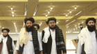 Afghanistan's Taliban delegation arrives for the agreement signing with US officials in Qatar at the weekend. 