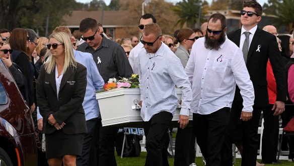 Thousands attended the funeral of Molly Ticehurst in Forbes on Thursday.