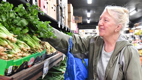 Christine Havill is happy to pay more for groceries because of the drought, but says clever shoppers can still find reasonable prices. 
