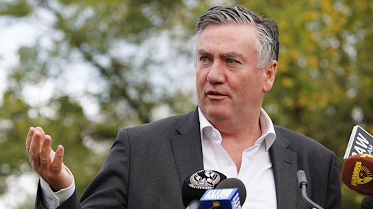 Collingwood president Eddie McGuire has been tested for coronavirus, but does not have the virus.