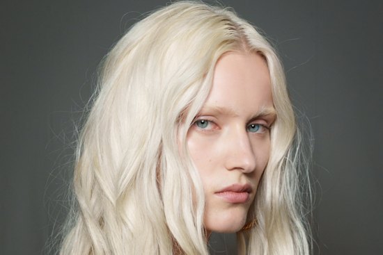 The look was romantic at Roberto Cavalli thanks to lush, loose waves.