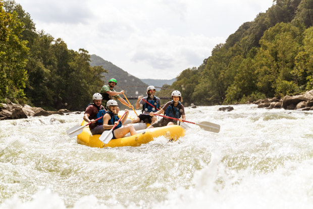 The New River Gorge offers some of the best white-water rafting in the US.