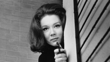 Diana Rigg as Emma Peel in The Avengers.