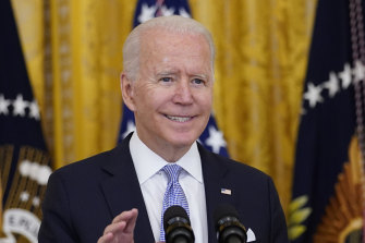 US President Joe Biden urges the public to vaccinated. 