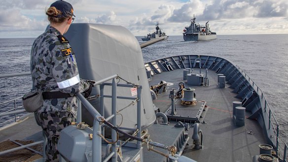 The Royal Australian Navy: its nuclear submarines won’t be welcome in New Zealand’s water.