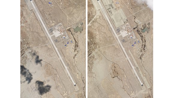 Satellite photos show development around the Ngari Günsa civil-military airport in the far-western region of Tibet in China, near the border with India.