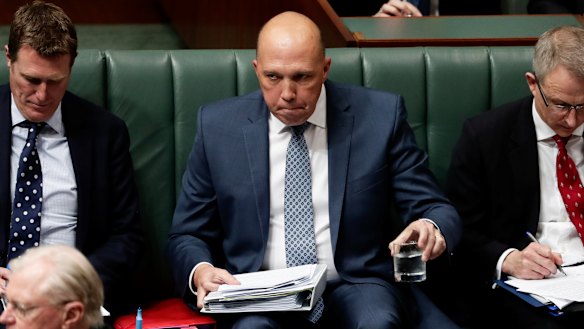 Peter Dutton in Question Time on Tuesday.