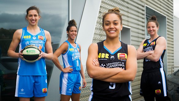 The new-look Capitals: Marianna Toloa, Kia Nurse, Leilani Mitchell and Kelsey Griffin.