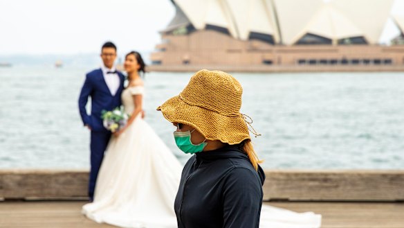 Couples can now have a total of 20 people at their wedding in NSW from June 1.