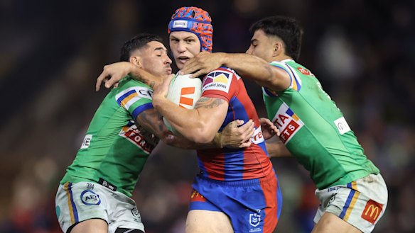 Kalyn Ponga suffered a foot injury on Friday night.