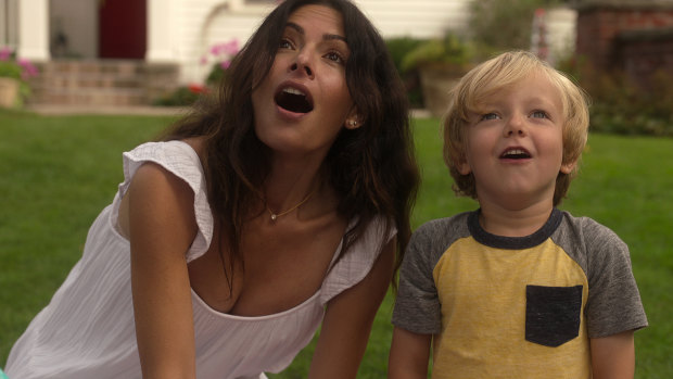 Sarah Shahi, left, plays Billie, an increasingly unsatisfied stay-at-home mum in Sex/Life.