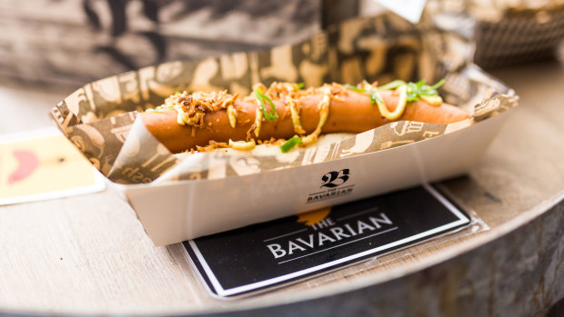 The Bavarian is giving away 500 free hotdogs on opening day, April 18.