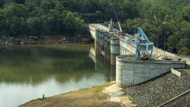 Warragamba Dam, the main source of Sydney's drinking water supply. 