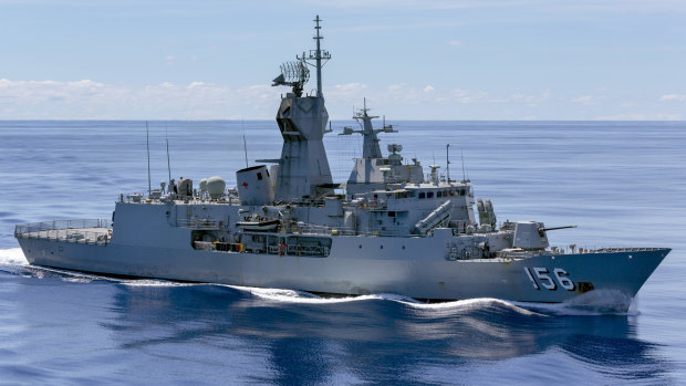 HMAS Toowoomba during her 2018 deployment.