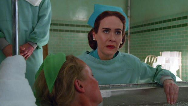 Sarah Paulson scored a nomination for her performance as nurse Mildred Ratched in Netflix’s Ratched. 