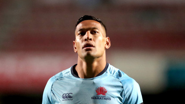 Big shoes to fill: Waratahs fullback Israel Folau is facing termination of his contract.