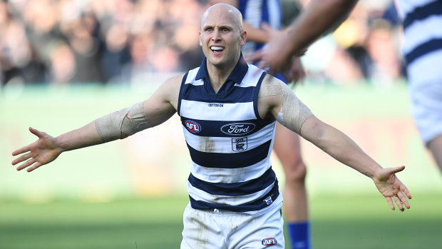 Master class: Cats' Gary Ablett hopped to it against the Roos.