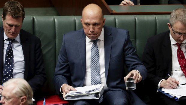 Peter Dutton in Question Time on Tuesday.