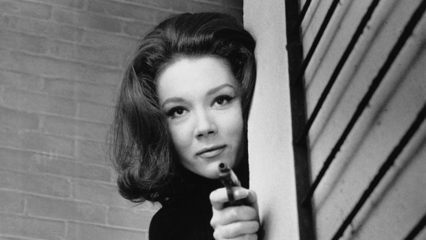 Diana Rigg as Emma Peel in The Avengers.