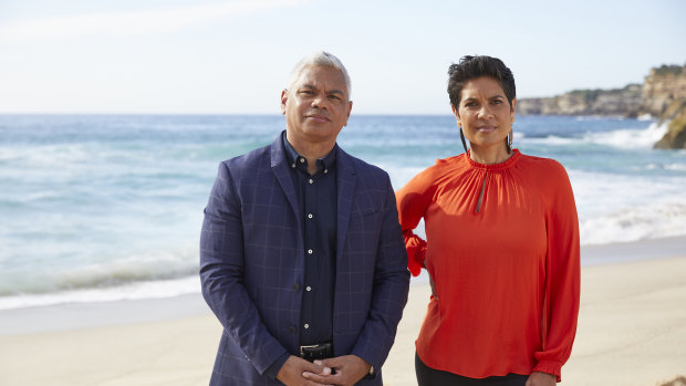 Sunrise Ceremony hosts John Paul Janke and Narelda Jacobs