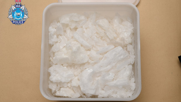 About 1kg of methylamphetamine was seized by WA police near Lake Clifton on Tuesday, April 28.