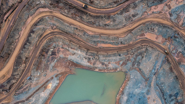 A nickel mine in Goro, New Caledonia.