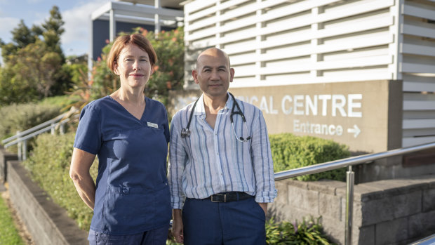 Annette Pham and Dr Hao Pham, who work at the Shoalhaven Family Medical Centre. 