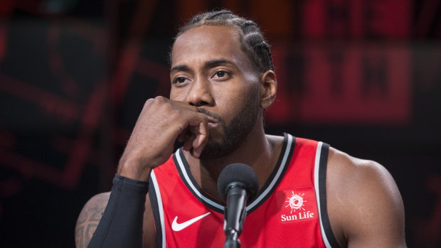 Uncertainty: Most expect Kawhi Leonard's stay in Toronto to be brief.