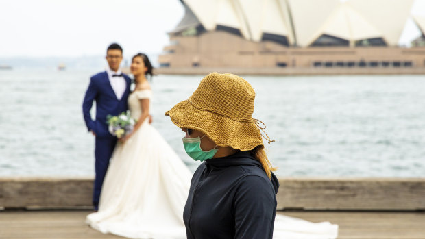 Couples can now have a total of 20 people at their wedding in NSW from June 1.