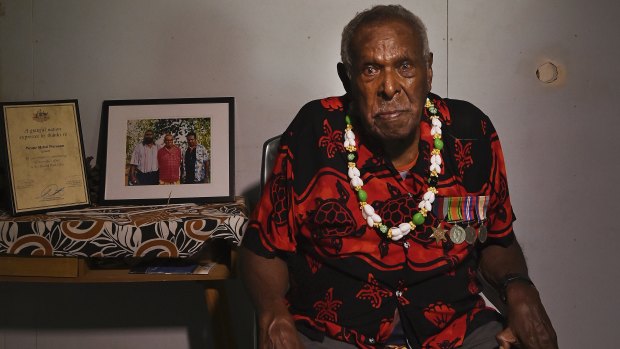 Mebai Warusam is one of the last surviving members of the Torres Strait Light Infantry Battalion. 