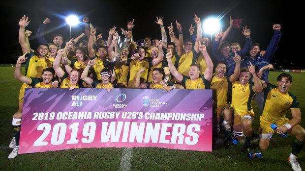 The Junior Wallabies made light work of New Zealand in the final of New Zealand in the Oceania Under-20s Championship on the Gold Coast. 