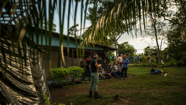 Anti-government protesters from Nicaragua in hiding at a safe house in Costa Rica.
