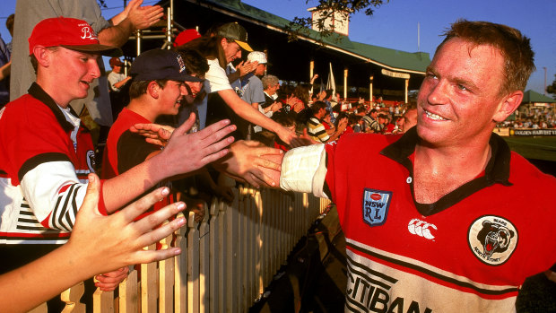 Bears legend Greg Florimo after a match at North Sydney Oval.