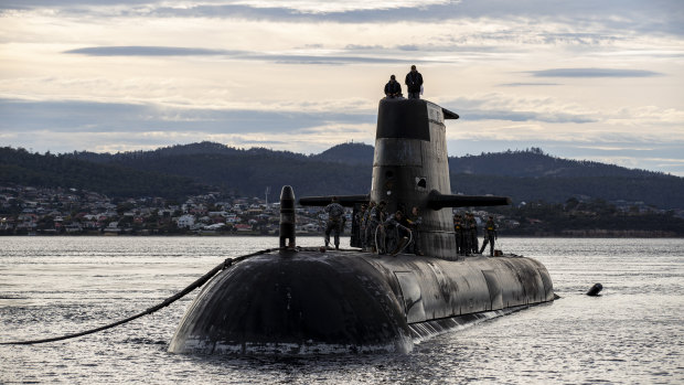 One of Australia’s conventionally powered Collins class submarines.