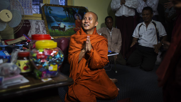 Ashin Wirathu, a Buddhist monk and leader of a hard-line anti-Muslim movement, in Taunggyi, Myanmar.