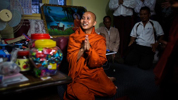 Ashin Wirathu, a Buddhist monk and leader of a hard-line anti-Muslim movement, in Taunggyi, Myanmar.