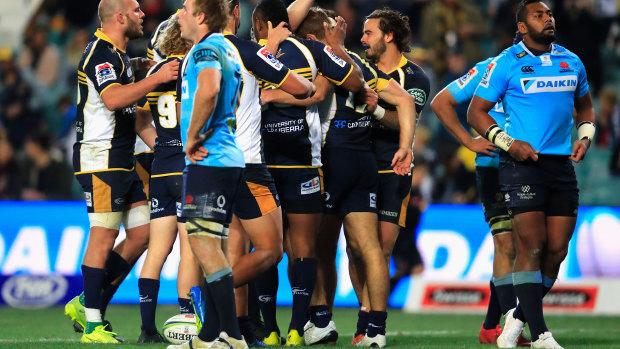 The Waratahs digest their upset loss to the Brumbies in Sydney on Saturday. 