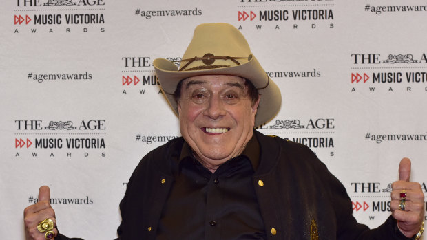 Molly Meldrum at The Age Music Victoria Awards last night.