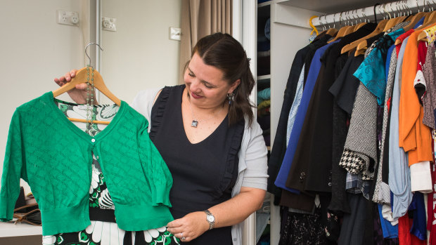 Serina Bird gets most of her clothes from op shops. One of her best buys was an $8 ball gown.
