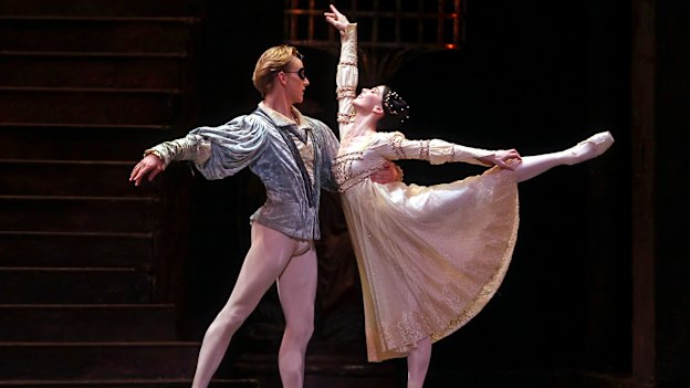 Hallberg and Natalia Osipova performing in the American Ballet Theatre’s production of 'Romeo and Juliet' in New York 
in 2012, before he suffered the foot injury that threatened his career. 