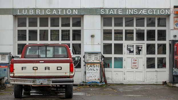 A street scene in Luzerne County, Pennsylvania.