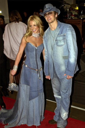 Double-denim's low point? Britney Spears and Justin Timberlake in 2001.