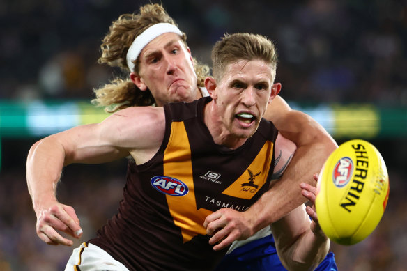 Veteran Sam Frost has had an impressive season for the Hawks.